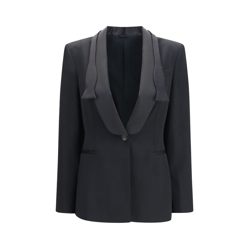 Brunello Cucinelli Black Wool Full-Length Jacket