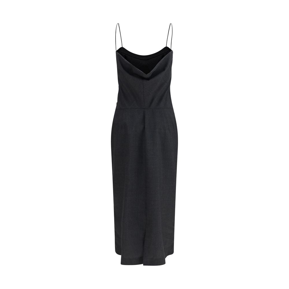 Calvin Klein Gray Wool Cocktail Dress