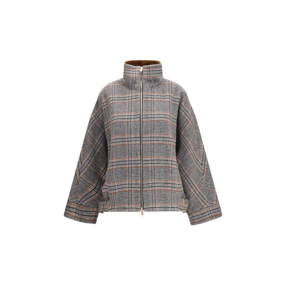 Darkpark Gray Wool Bomber