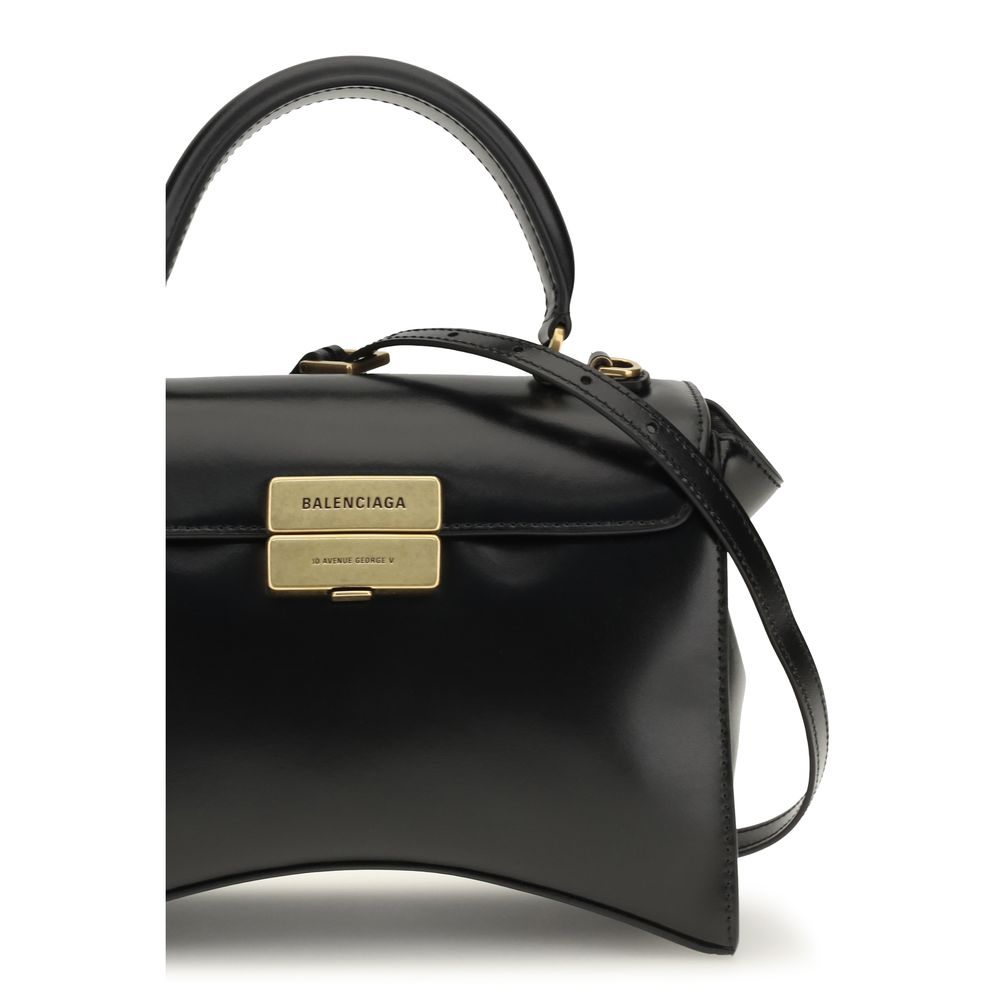 Balenciaga Black Leather Shoulder Bag