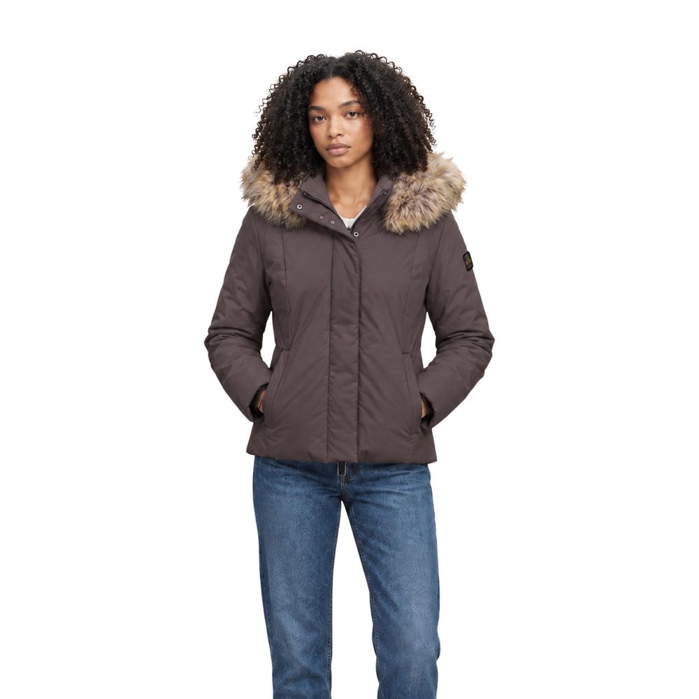 Refrigiwear Brown Polyester Full-Length Jacket