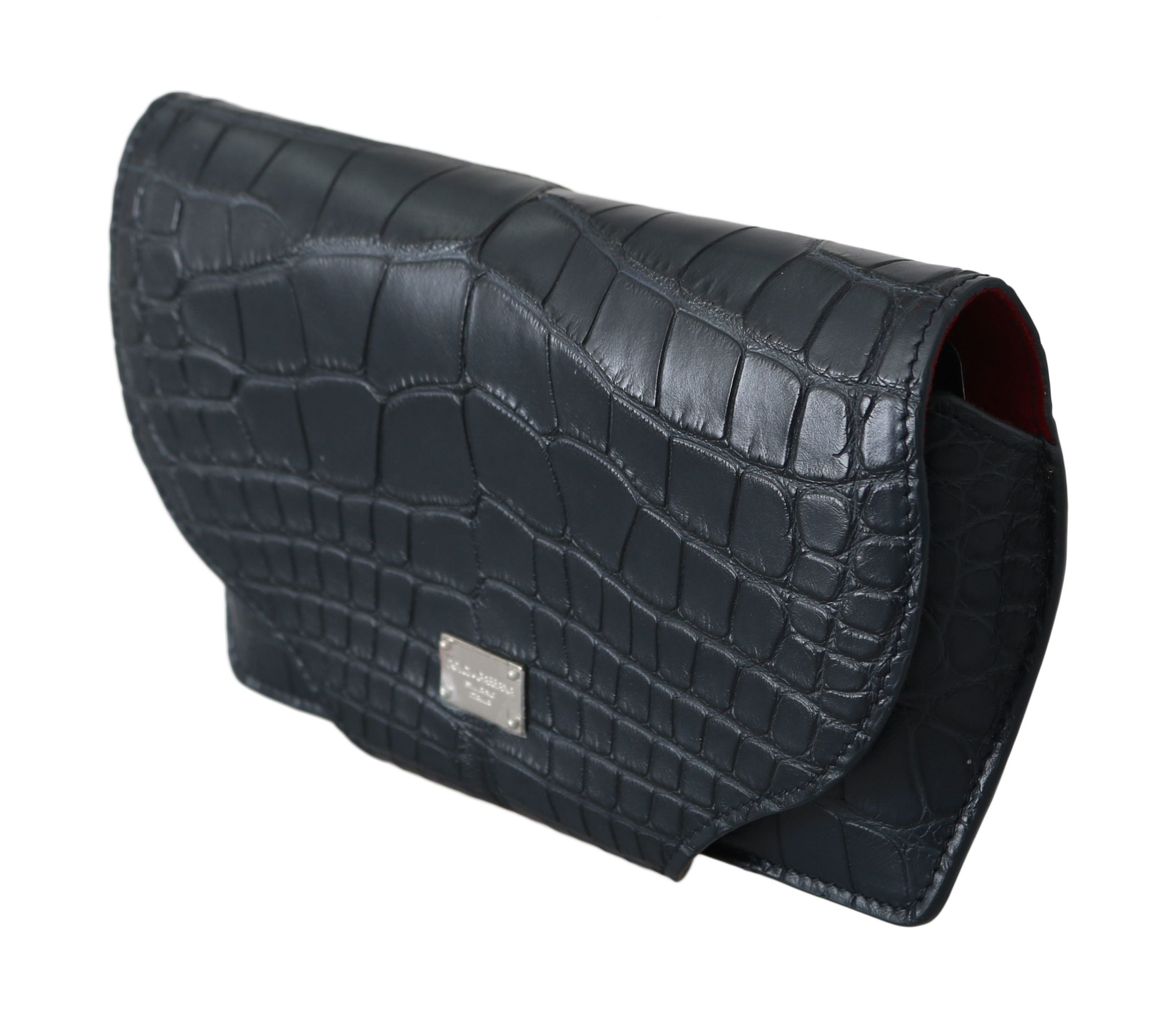 Dolce & Gabbana Blue Crocodile Eyewear Sunglasses Case Cover Pouch - PreLoved & Luxe