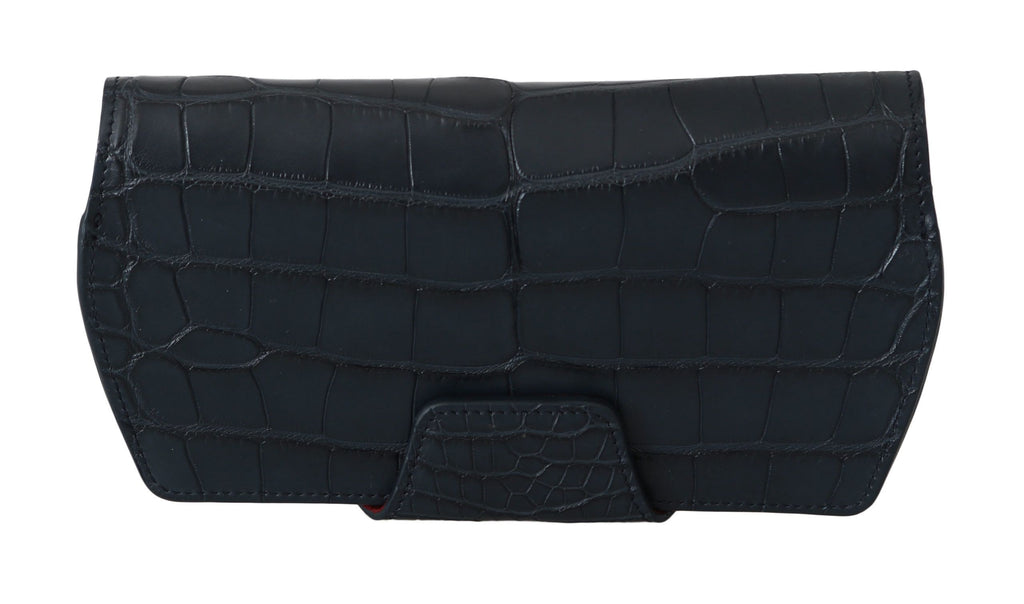 Dolce & Gabbana Blue Crocodile Eyewear Sunglasses Case Cover Pouch - PreLoved & Luxe