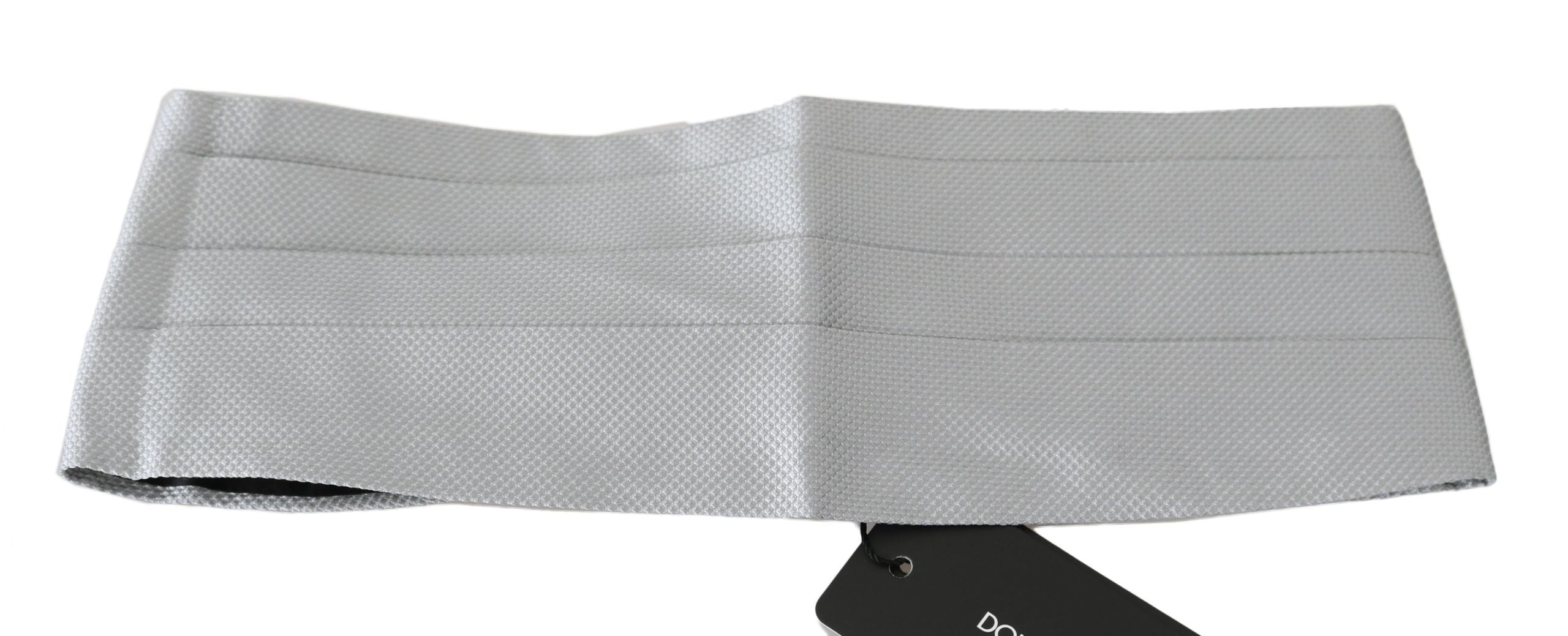 Dolce & Gabbana Gray Men Waist Belt 100% Silk Cummerbund - PreLoved & Luxe