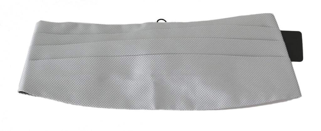 Dolce & Gabbana Gray Men Waist Belt 100% Silk Cummerbund - PreLoved & Luxe