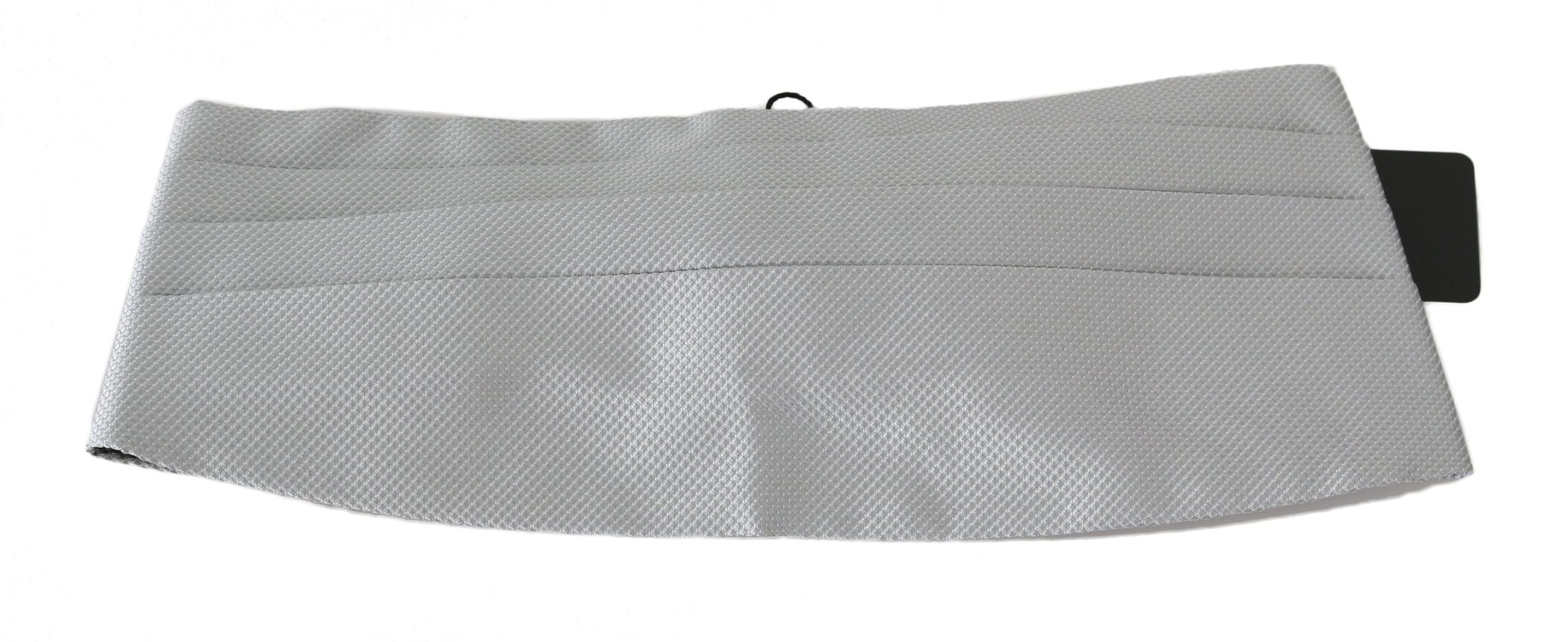 Dolce & Gabbana Gray Men Waist Belt 100% Silk Cummerbund - PreLoved & Luxe