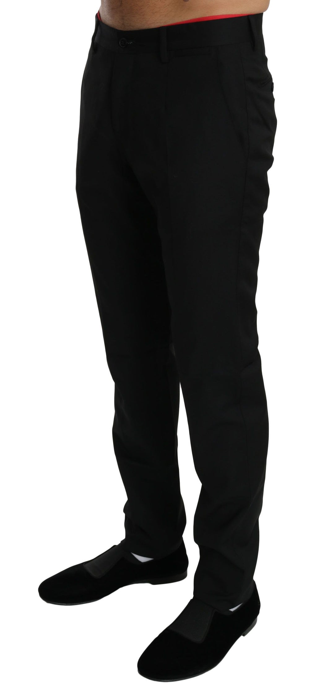Dolce & Gabbana Black Dress Formal Trouser Mens Wool Pants - PreLoved & Luxe