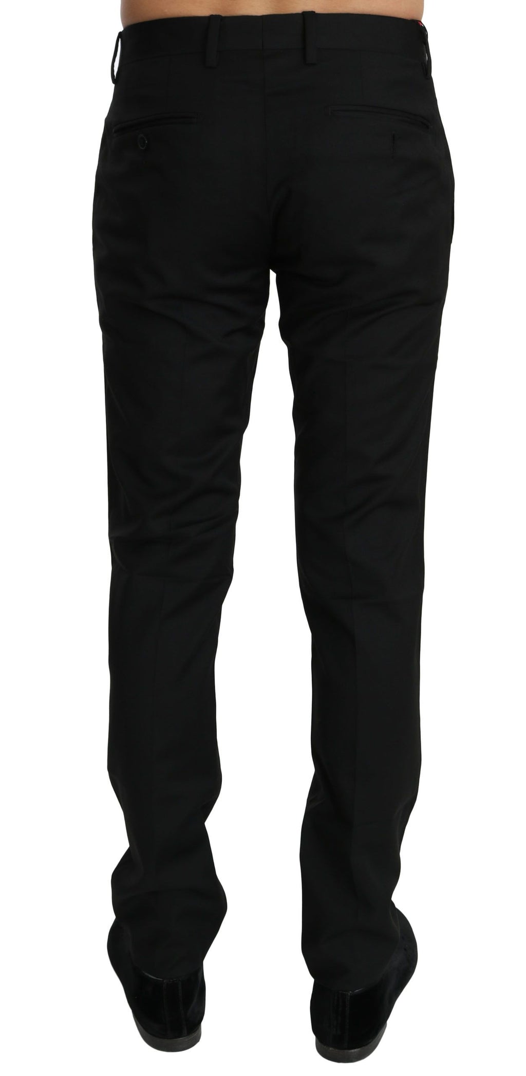 Dolce & Gabbana Black Dress Formal Trouser Mens Wool Pants - PreLoved & Luxe