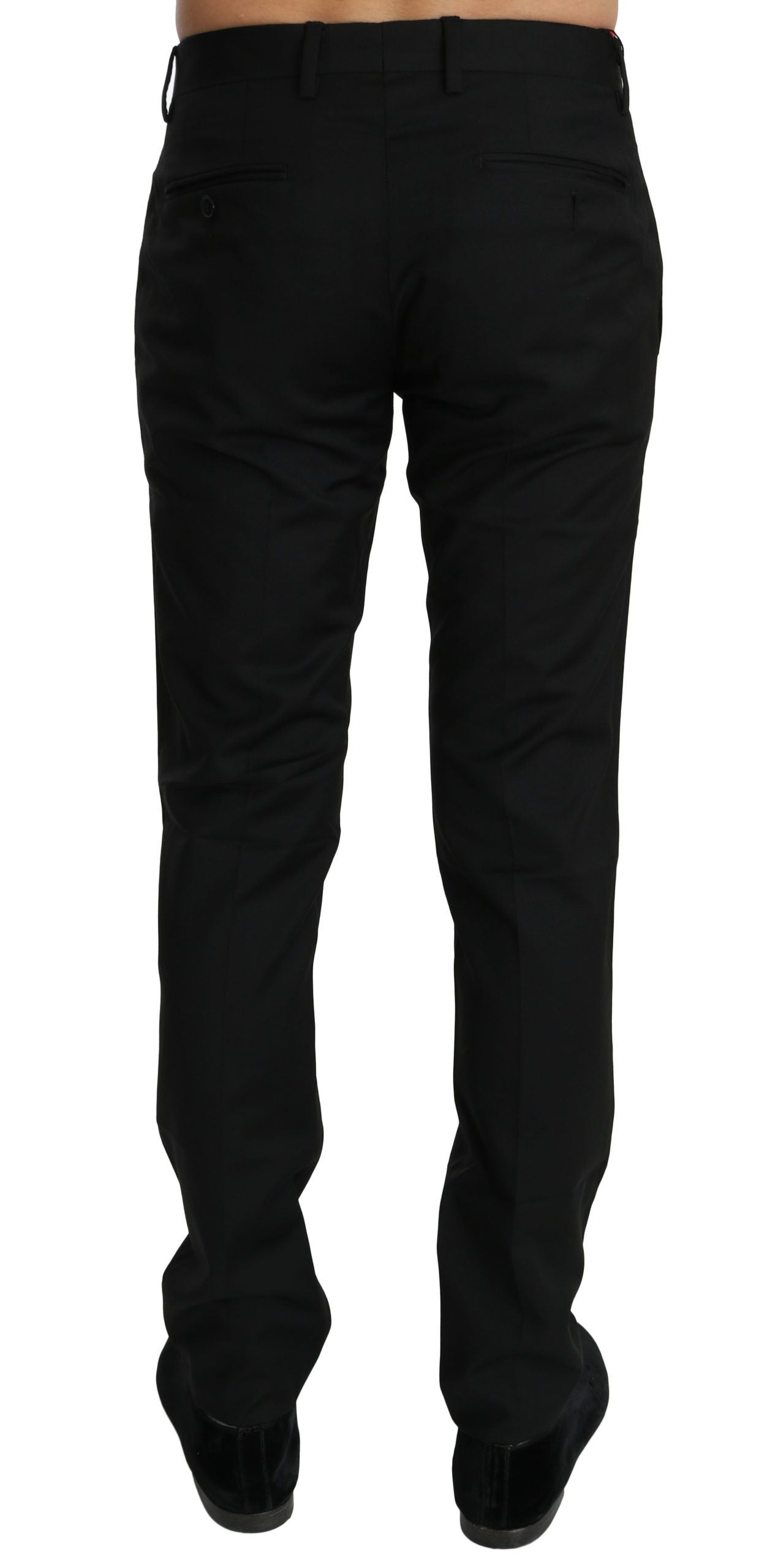 Dolce & Gabbana Black Dress Formal Trouser Mens Wool Pants - PreLoved & Luxe