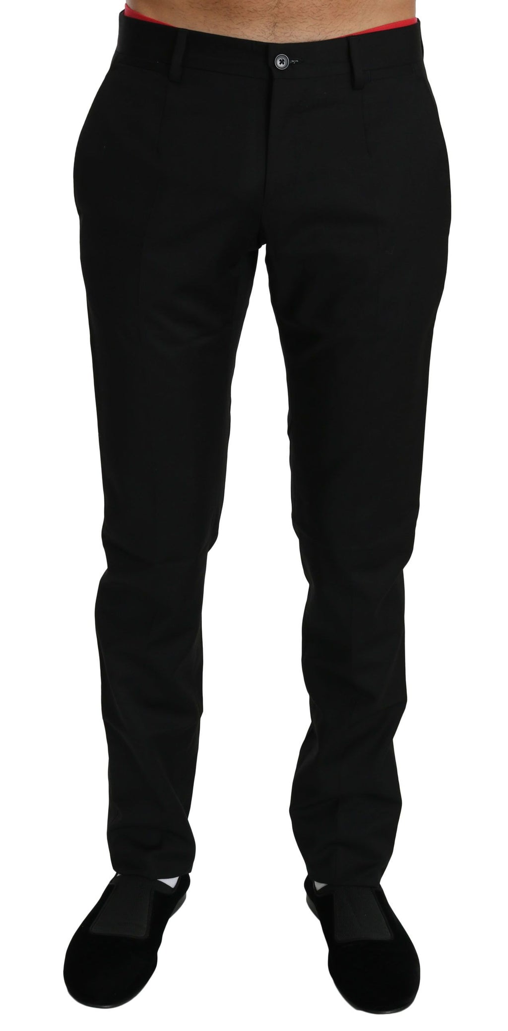 Dolce & Gabbana Black Dress Formal Trouser Mens Wool Pants - PreLoved & Luxe
