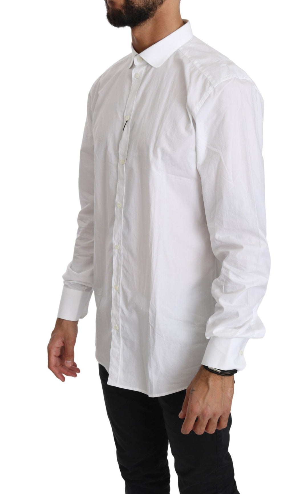 Dolce & Gabbana White Cotton Long Sleeve Top Shirt - PreLoved & Luxe