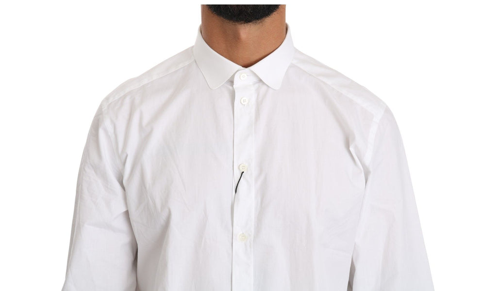 Dolce & Gabbana White Cotton Long Sleeve Top Shirt - PreLoved & Luxe