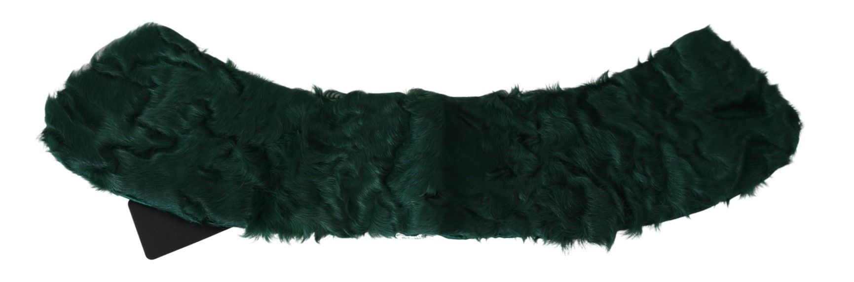 Dolce & Gabbana Green Fur Shoulder Collar Wrap Leather Scarf - PreLoved & Luxe