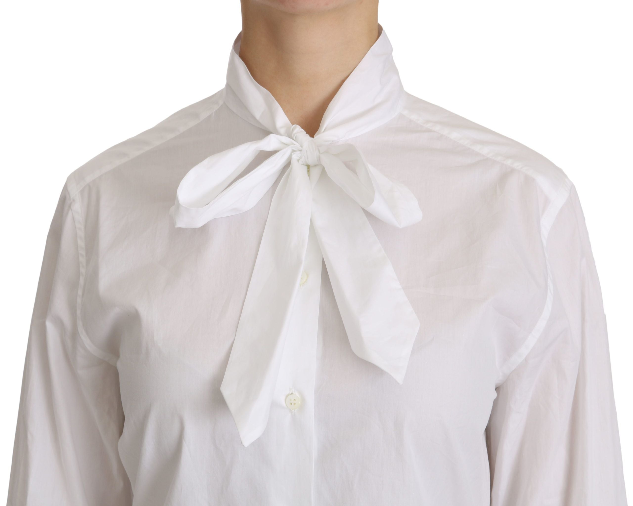 Dolce & Gabbana White Turtle Neck Long Sleeve Polo Shirt - PreLoved & Luxe