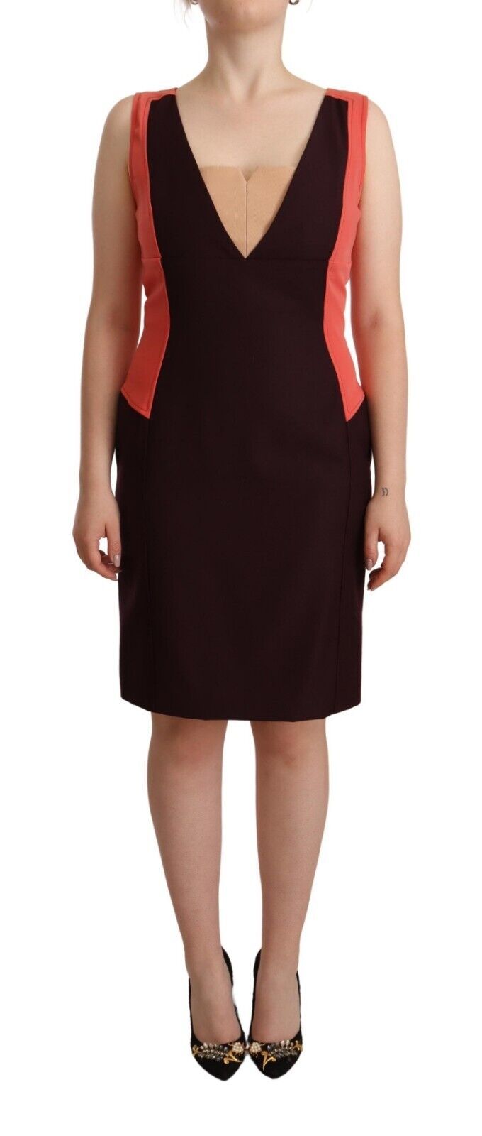 CO|TE Multicolor Sleeveless Sheath Knee Length Dress