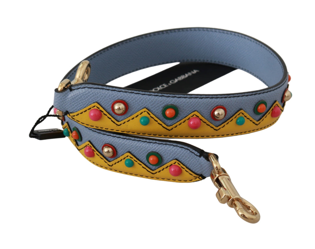 Dolce & Gabbana Blue Handbag Accessory Shoulder Strap Leather