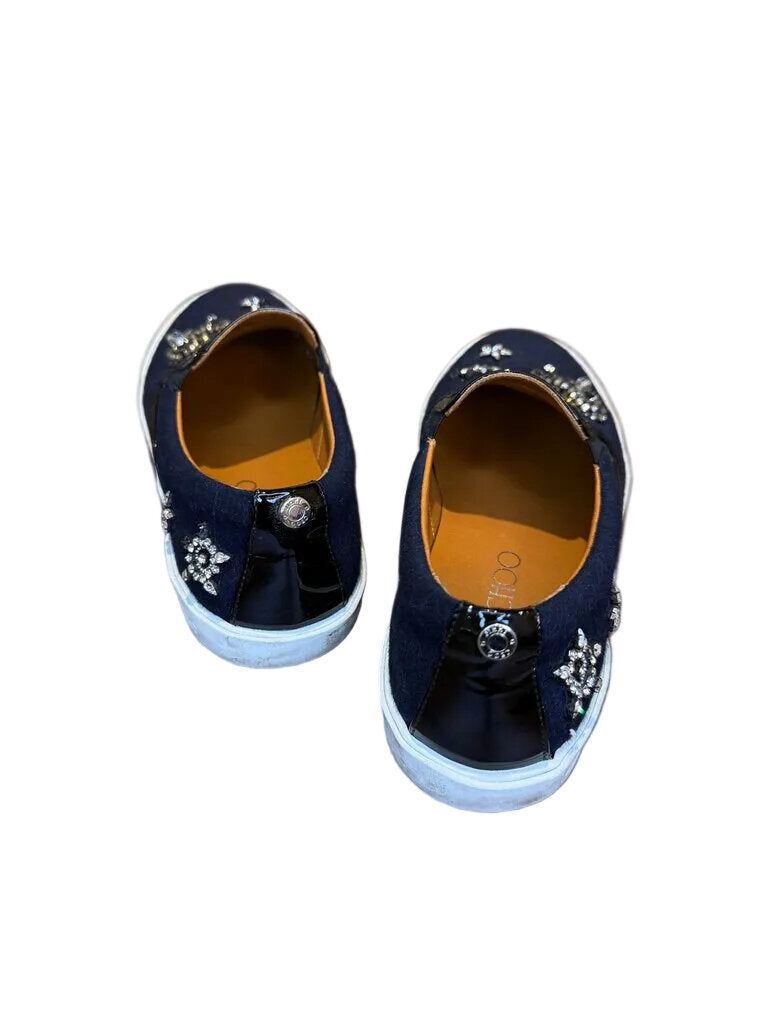 Jimmy Choo Navy Slip-On with Charms