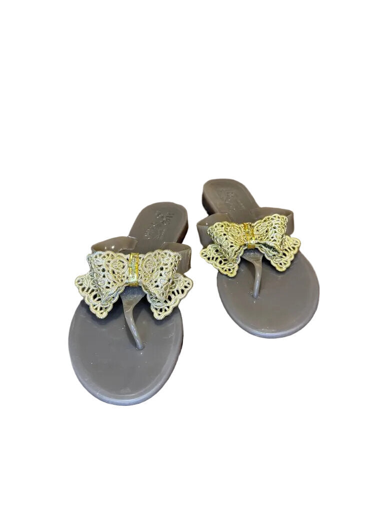 Salvatore Ferragamo Butterfly Flat Sandals
