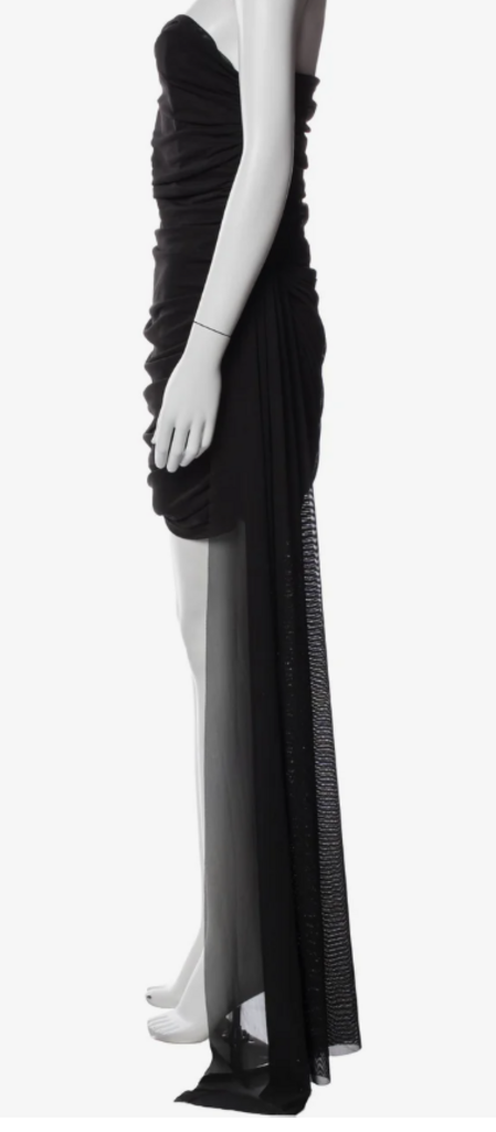 Elliatt Black Draped Mini Dress
