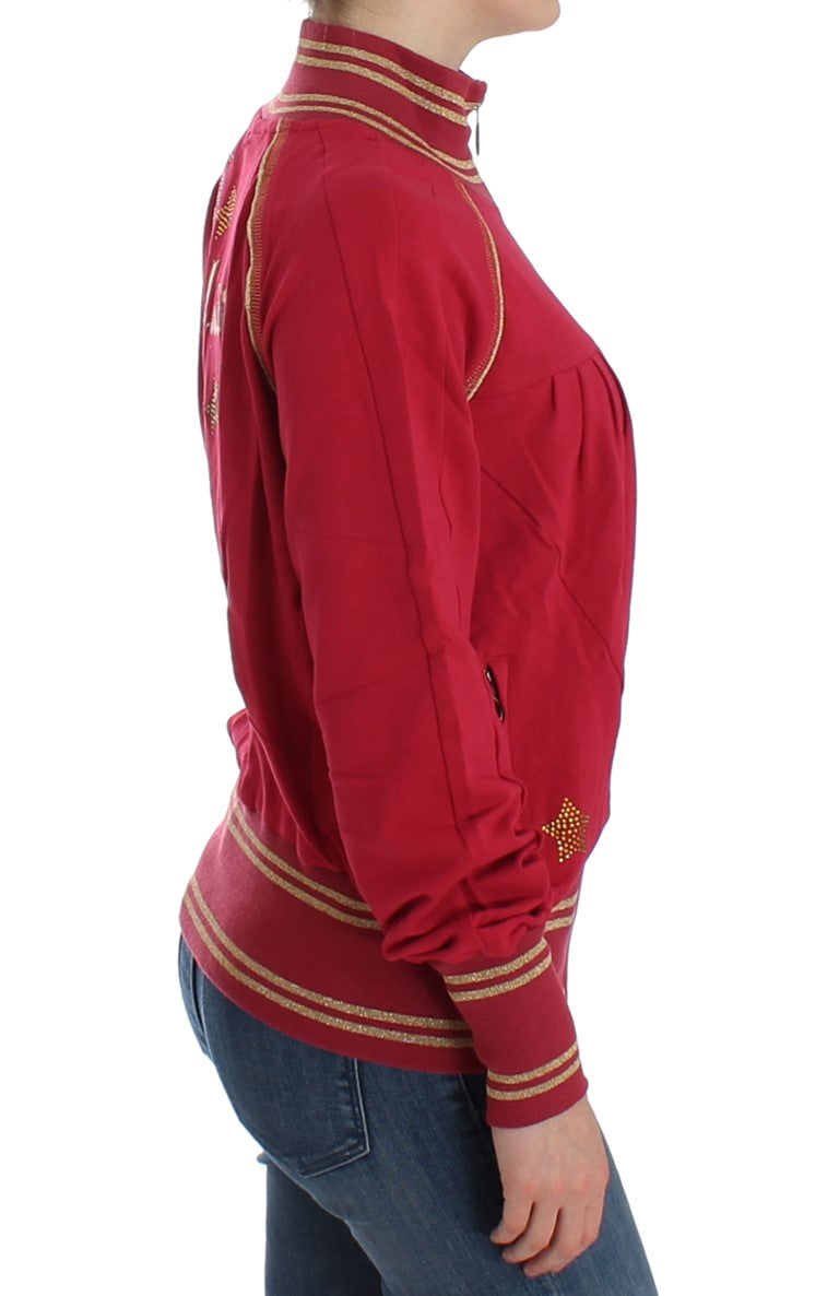 John Galliano Pink Mock Zip Cardigan Sweatshirt Sweater - PreLoved & Luxe