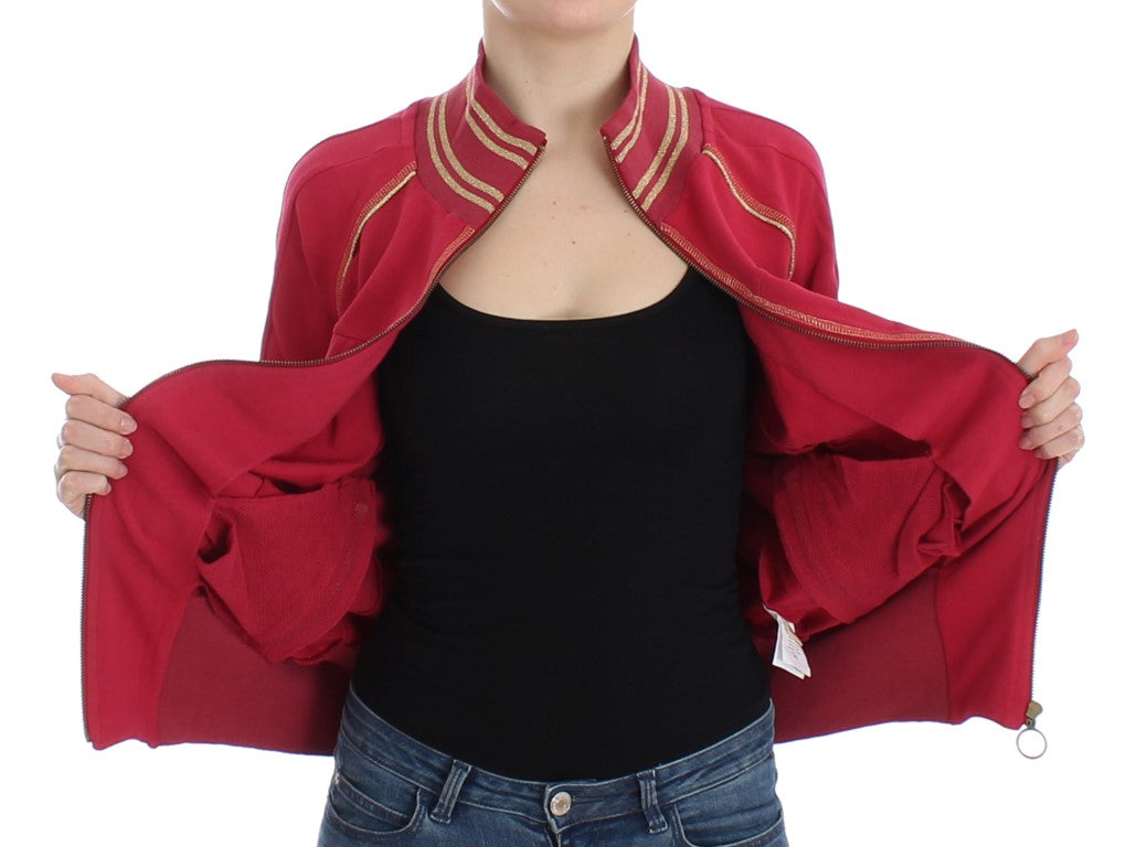 John Galliano Pink Mock Zip Cardigan Sweatshirt Sweater - PreLoved & Luxe