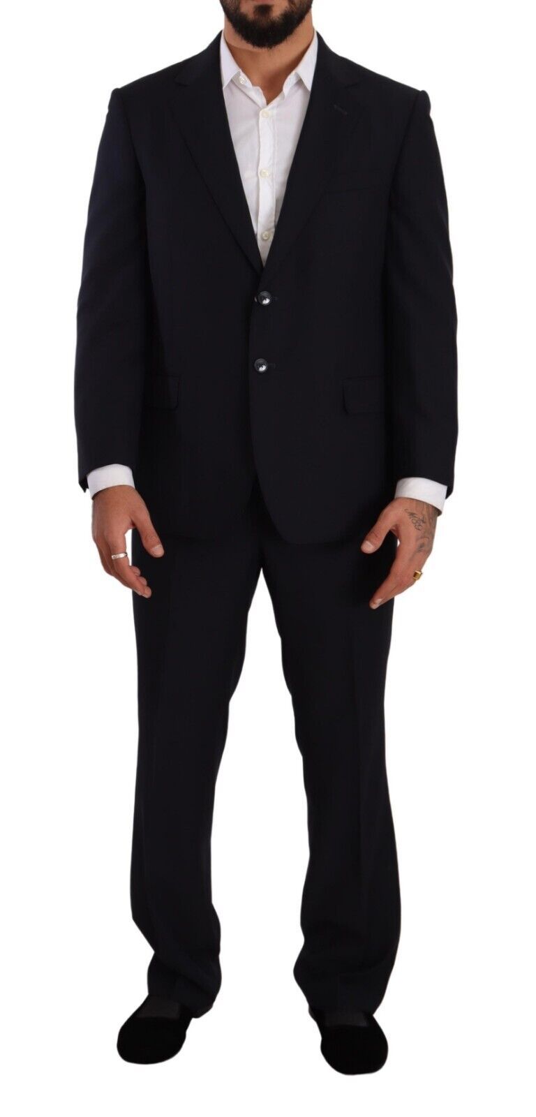 Domenico Tagliente Blue Single Breasted Formal Suit