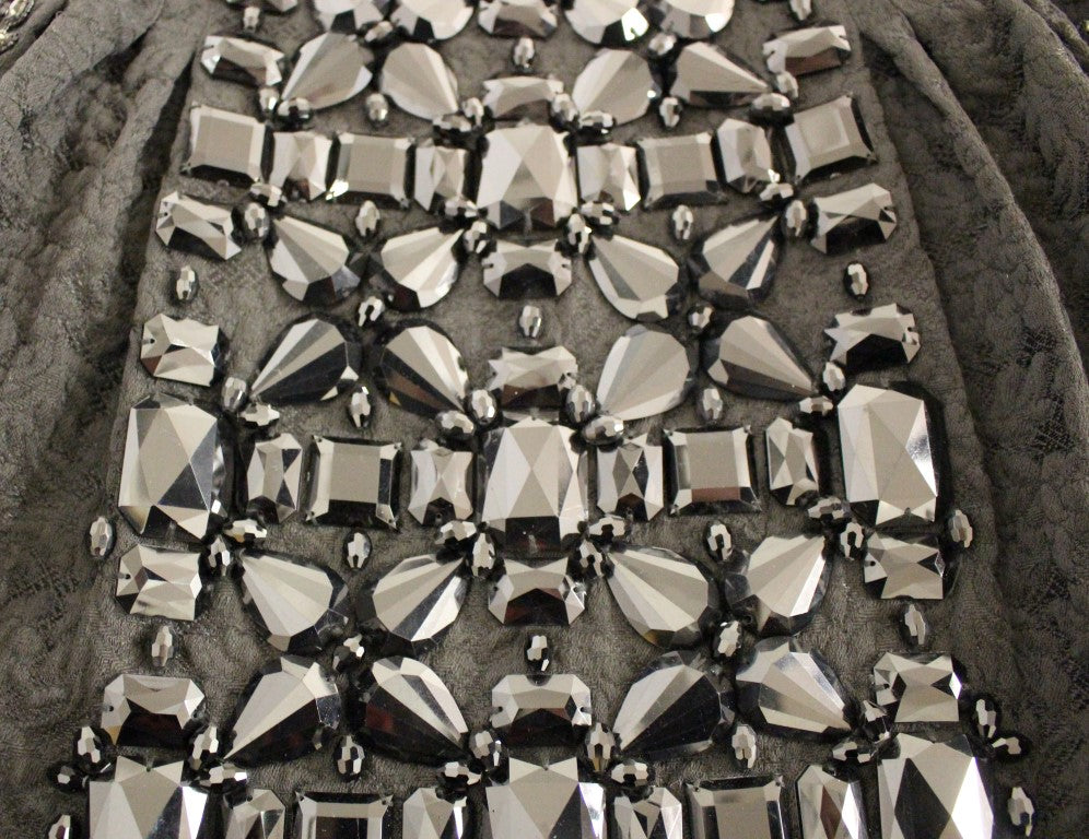 Dolce & Gabbana Black Crystal Handmade Above Knee Skirt - PreLoved & Luxe