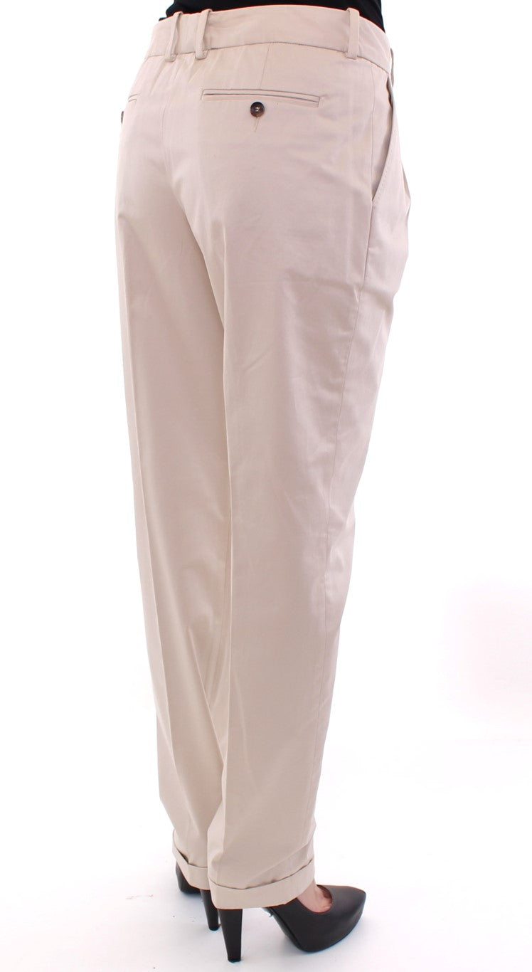 Dolce & Gabbana Beige Cotton Chinos Pants - PreLoved & Luxe
