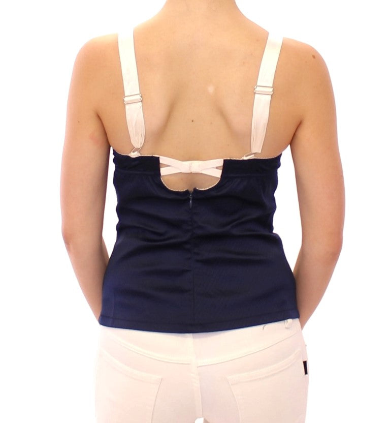 Dolce & Gabbana Blue Sailor Motive Tank Top - PreLoved & Luxe