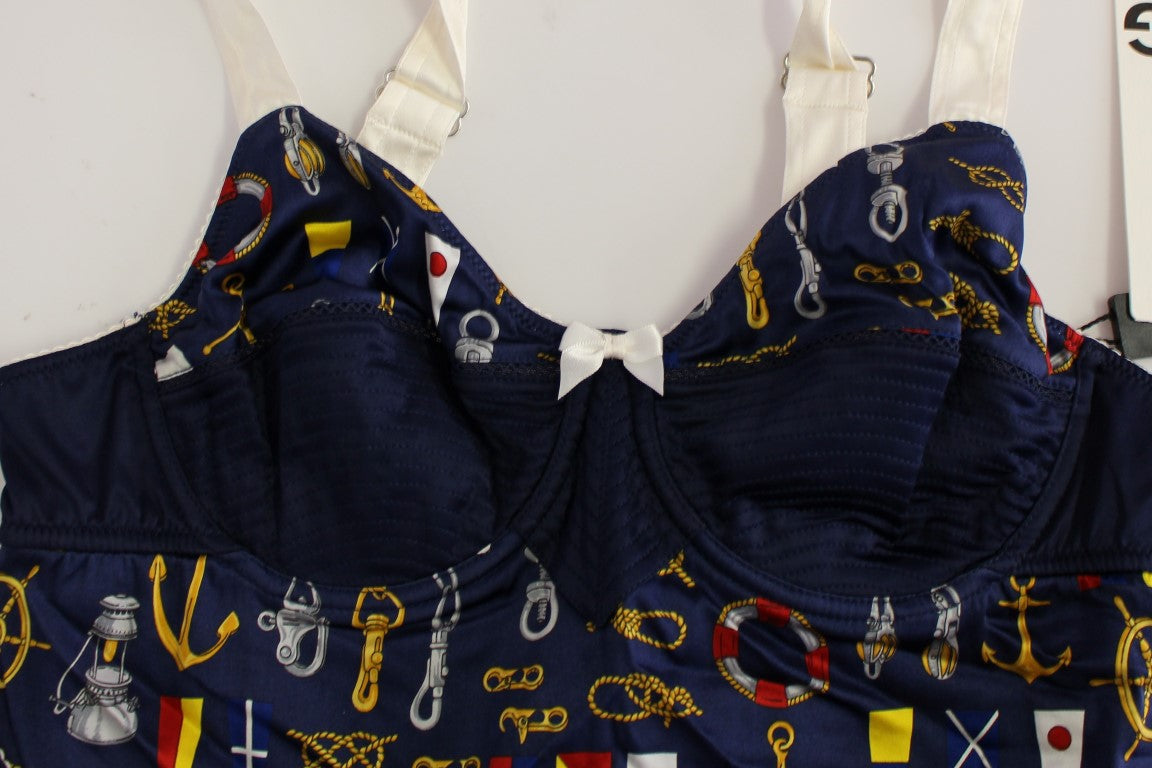 Dolce & Gabbana Blue Sailor Motive Tank Top - PreLoved & Luxe