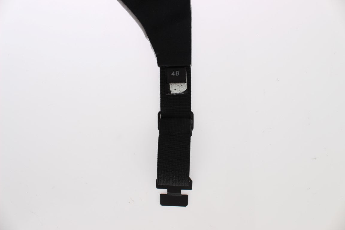 Dolce & Gabbana Gray Waist Belt Silk Cummerbund - PreLoved & Luxe