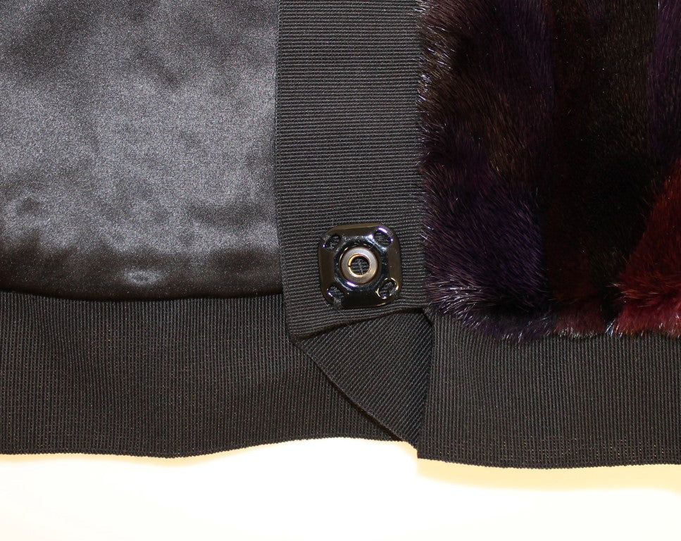 Dolce & Gabbana Purple MINK Fur Scarf Foulard Neck Wrap - PreLoved & Luxe