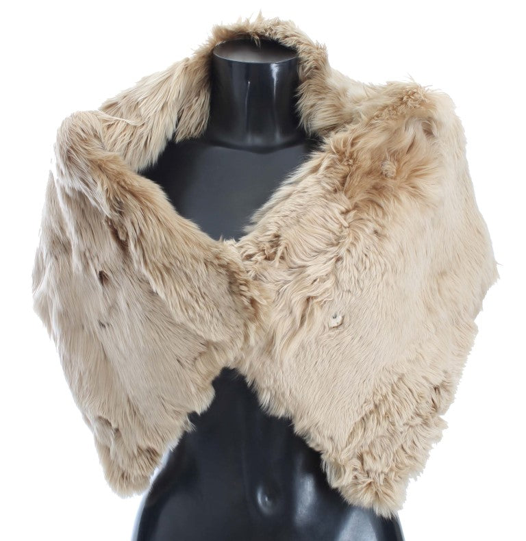 Dolce & Gabbana Beige Alpaca Collar Scarf - PreLoved & Luxe