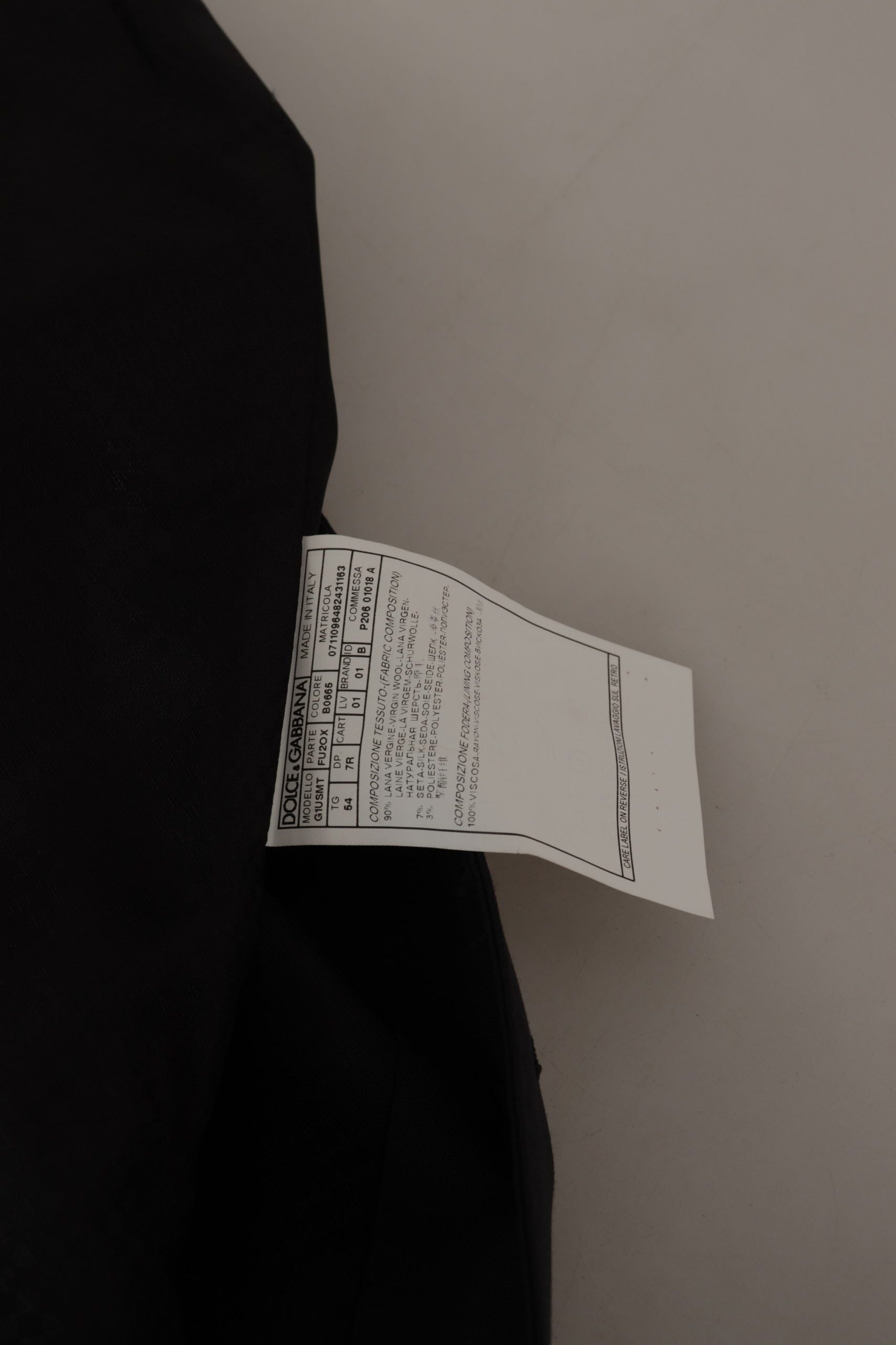Dolce & Gabbana Dark Blue Single Breasted MARTINI Blazer