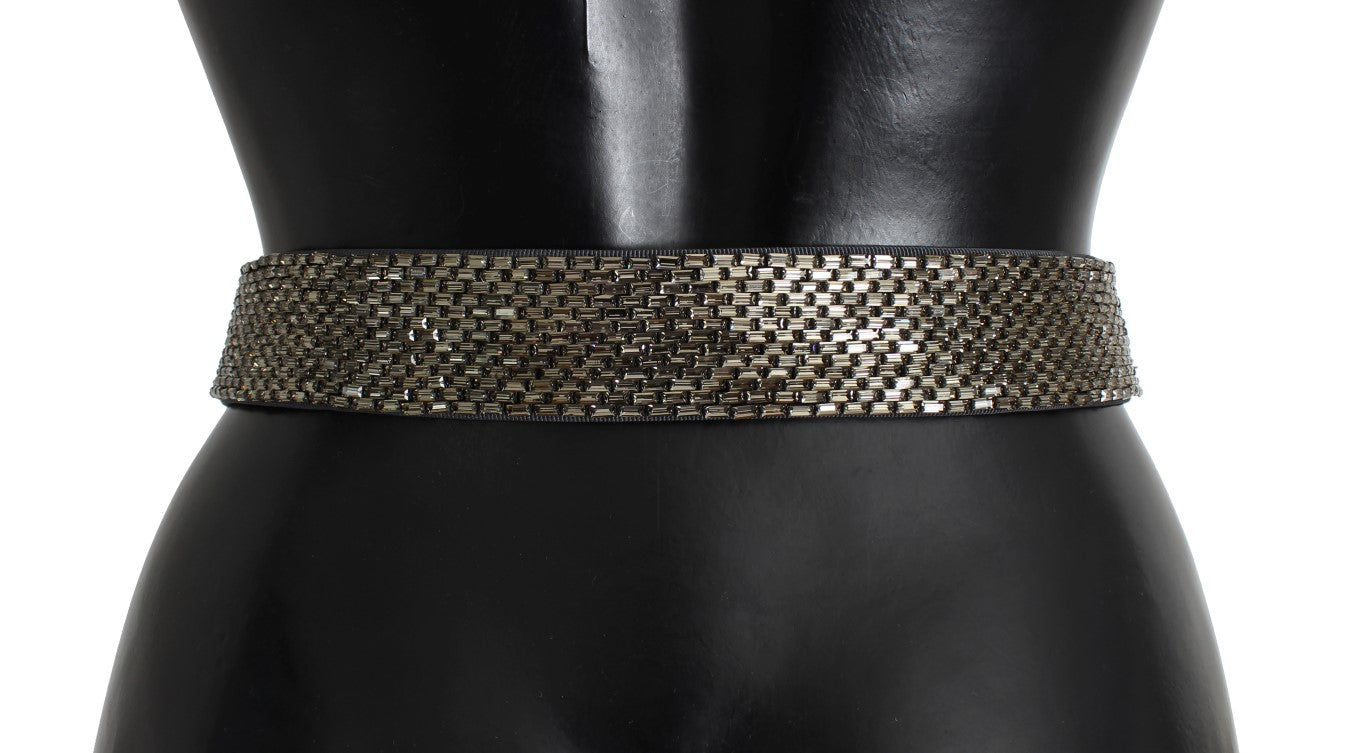 Dolce & Gabbana Crystal Buckle Sequined Waist Belt - PreLoved & Luxe