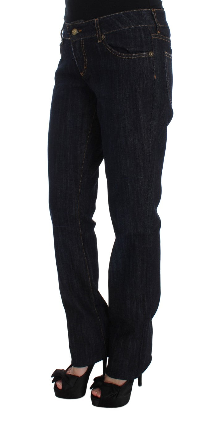 Cavalli Blue Cotton Straight Fit Stretch Jeans - PreLoved & Luxe