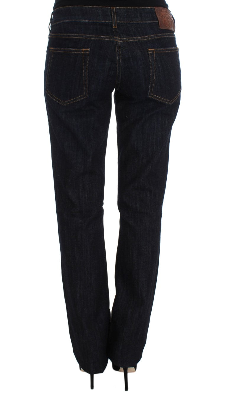 Cavalli Blue Cotton Straight Fit Stretch Jeans - PreLoved & Luxe