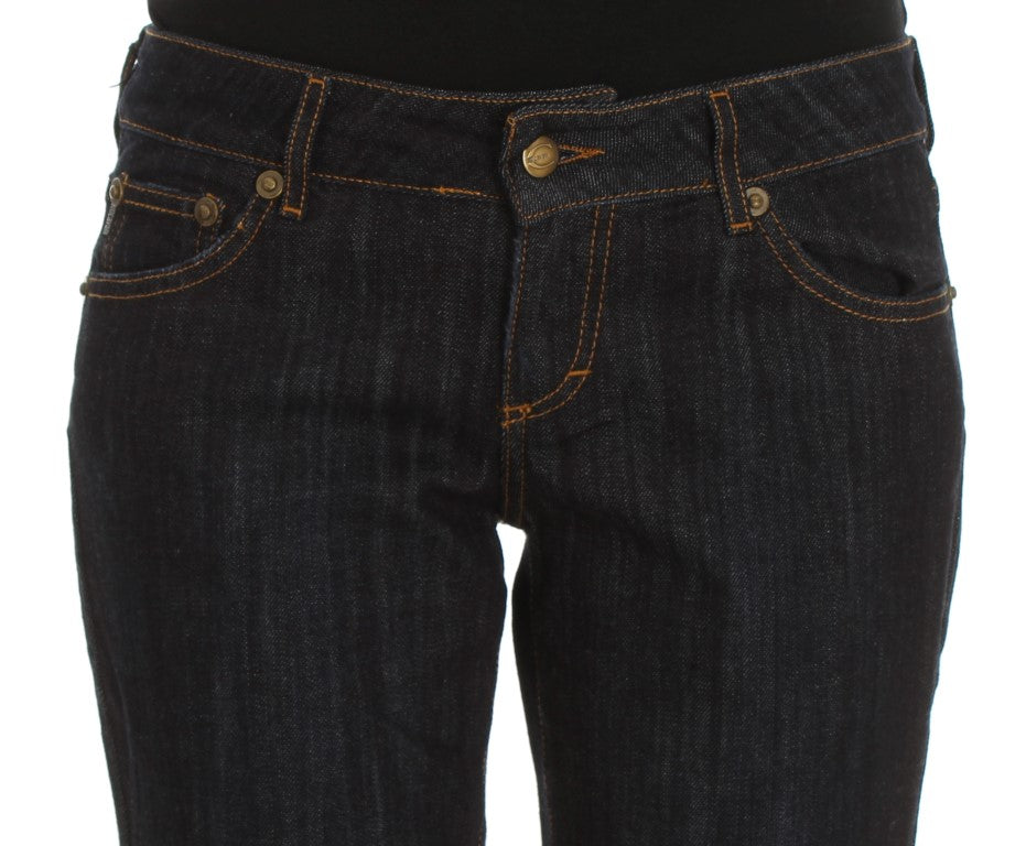 Cavalli Blue Cotton Straight Fit Stretch Jeans - PreLoved & Luxe