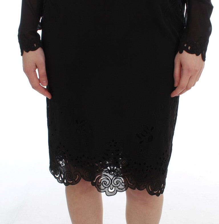Dolce & Gabbana Black Silk Stretch Sheath Dress - PreLoved & Luxe