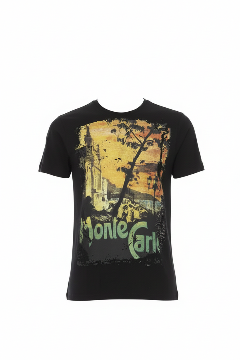 Trussardi Action Black Cotton Men's T-Shirt