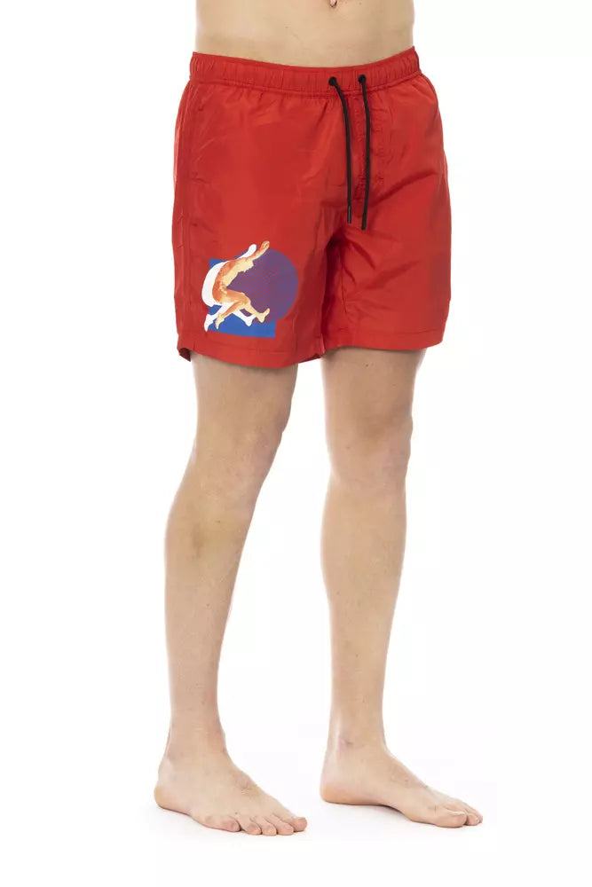 Bikkembergs Red Men Swim Short