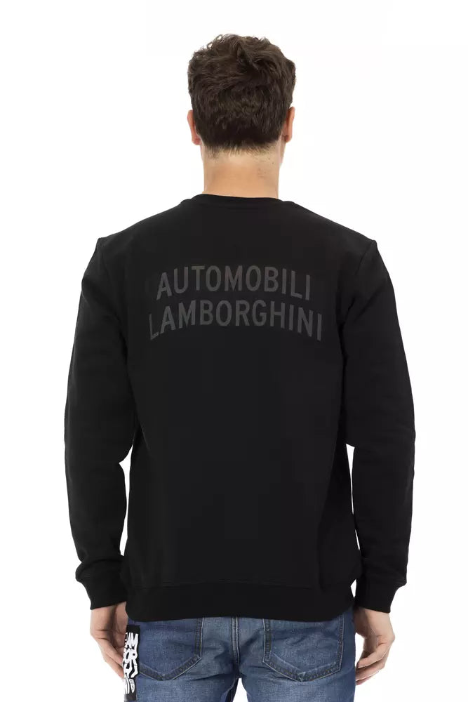 Automobili orghini Black Cotton Men Sweater