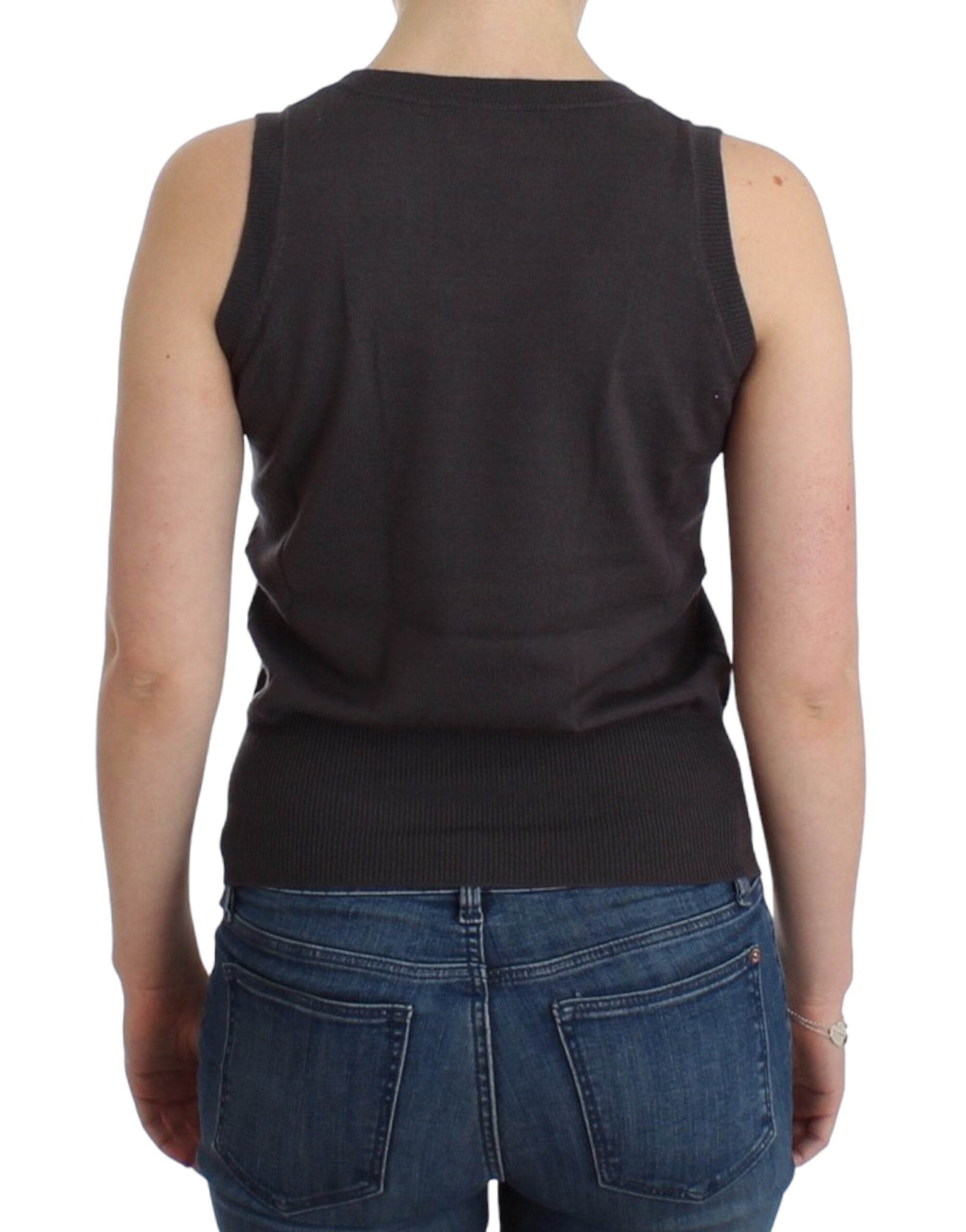 John Galliano Brown knit tank top - PreLoved & Luxe