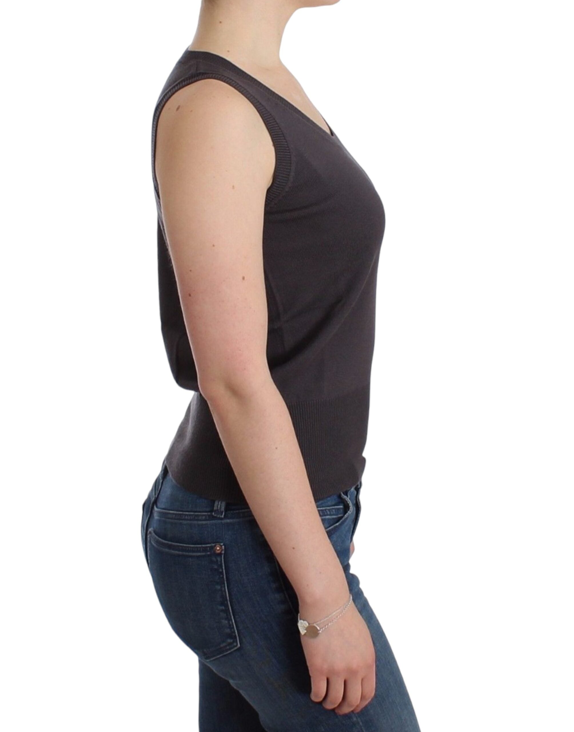 John Galliano Brown knit tank top - PreLoved & Luxe