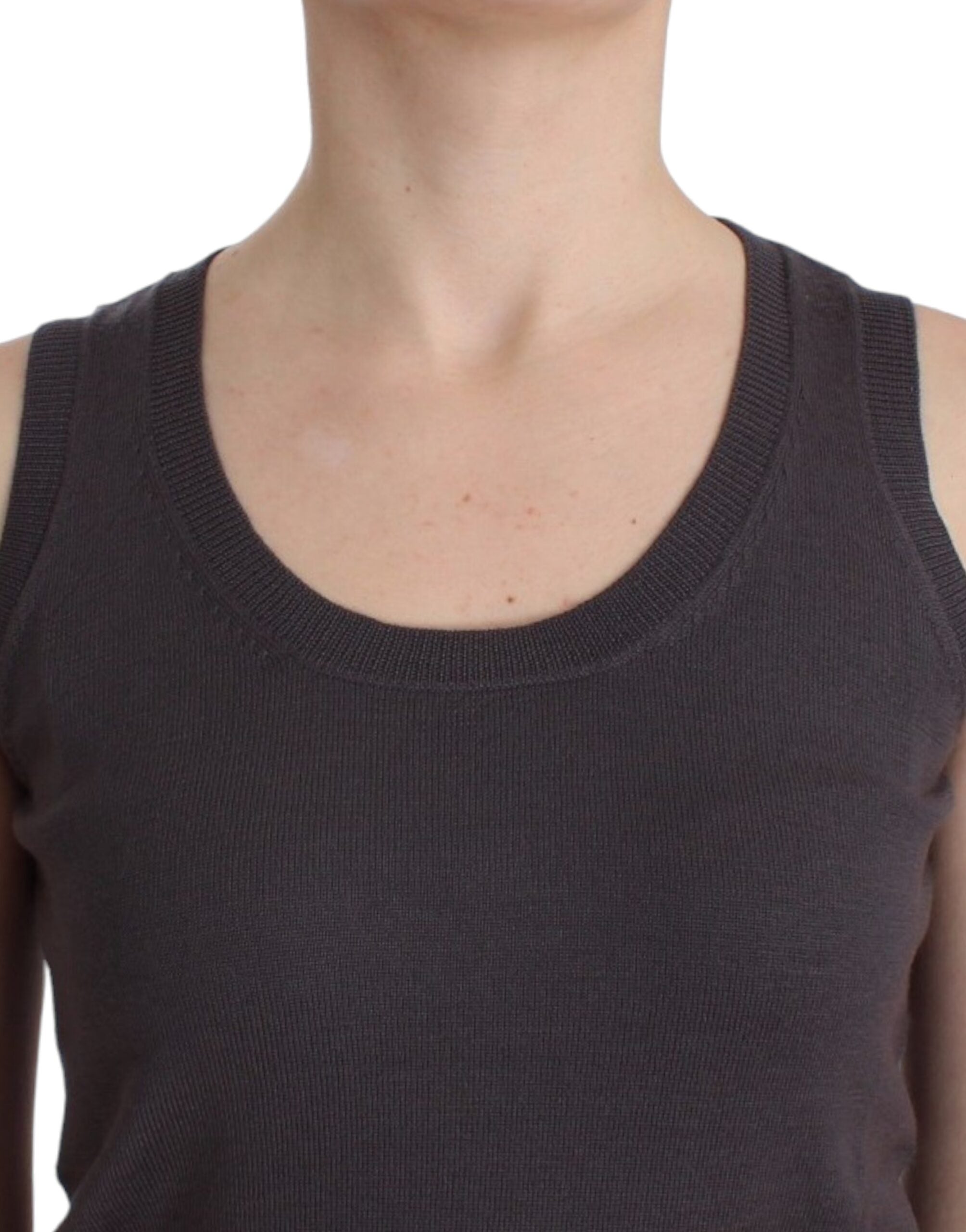 John Galliano Brown knit tank top - PreLoved & Luxe