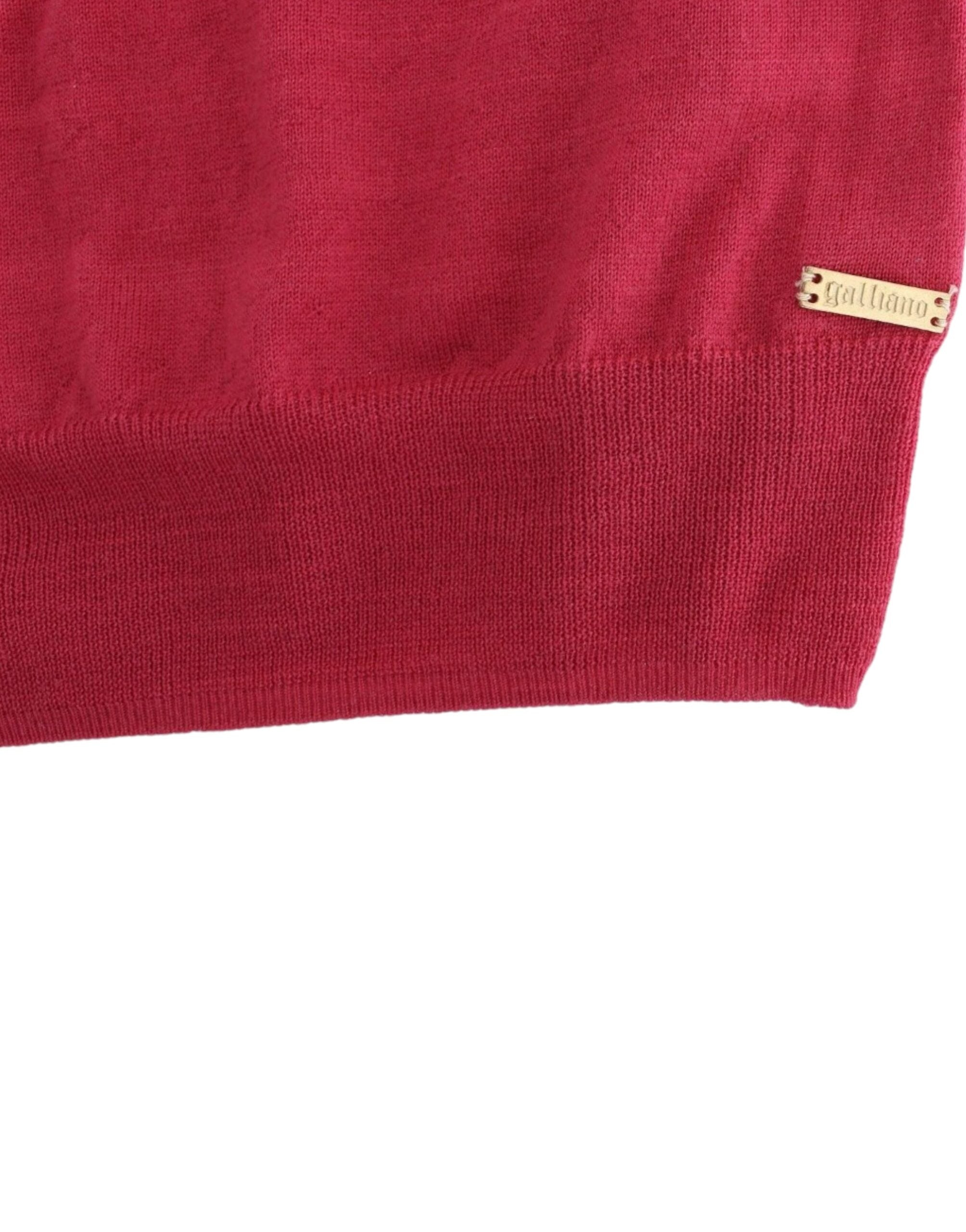 John Galliano Pink wool knit top - PreLoved & Luxe