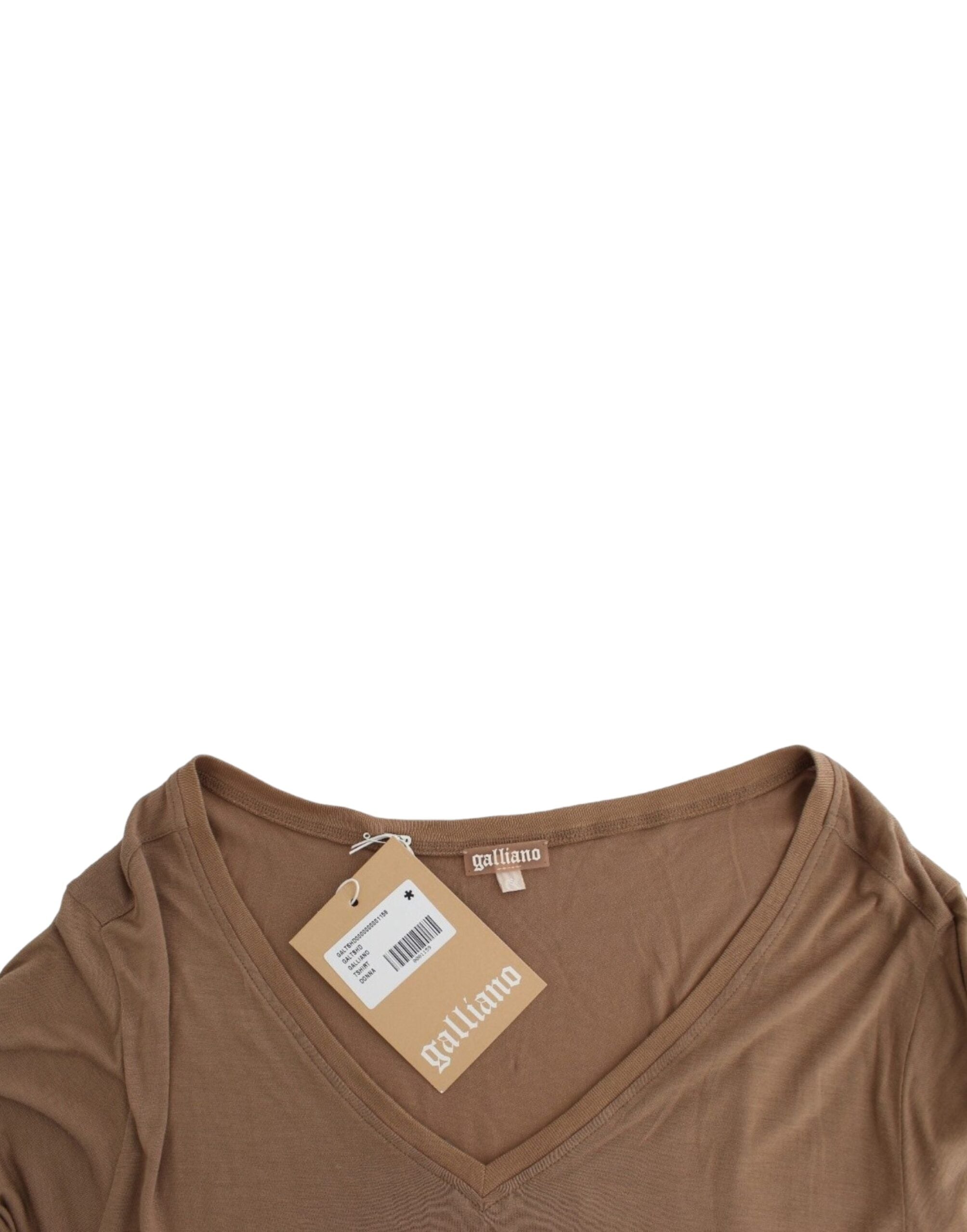 John Galliano Brown shortsleeved top - PreLoved & Luxe
