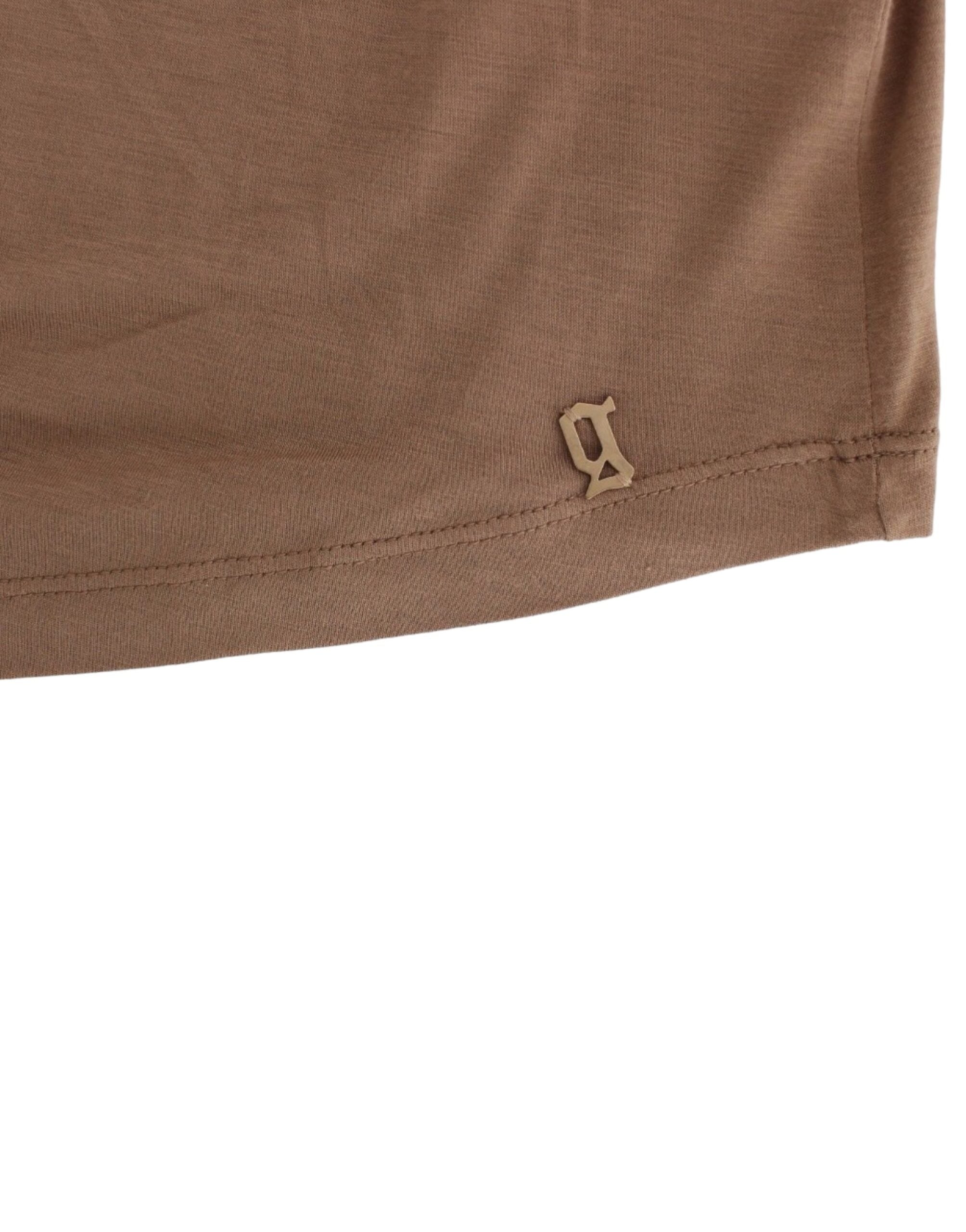 John Galliano Brown shortsleeved top - PreLoved & Luxe