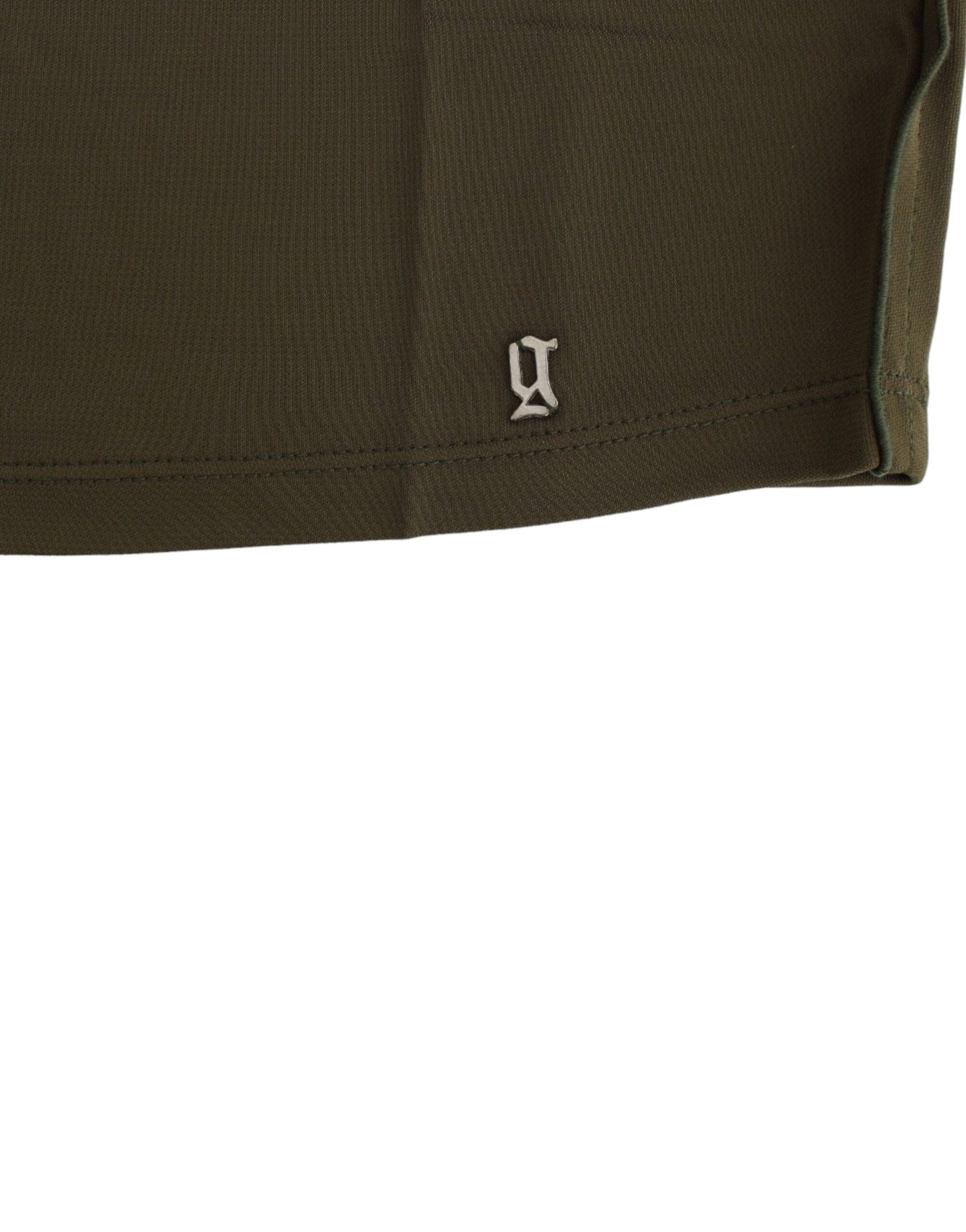 John Galliano Green shortsleeved blouse top - PreLoved & Luxe