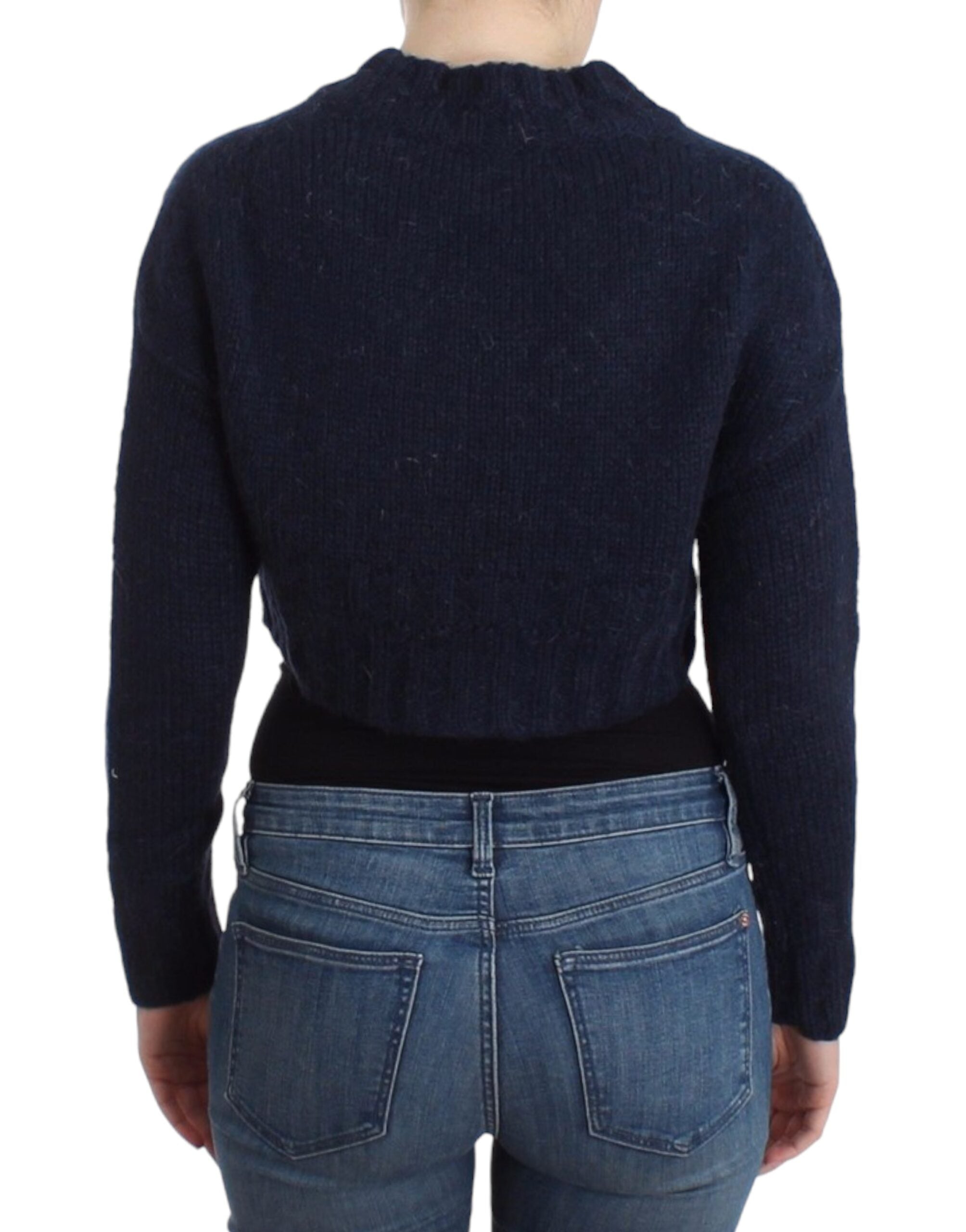 John Galliano Blue cropped cardigan - PreLoved & Luxe